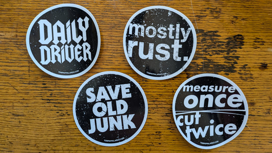 Project car stickers (4 pack)